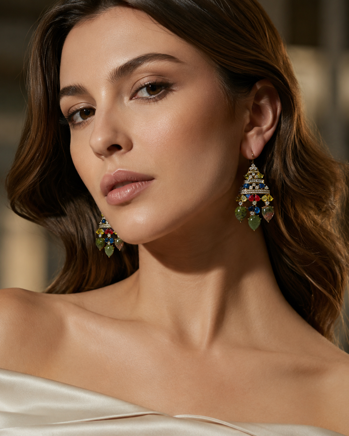 Multicolor Jhumka Drop Earrings(E-19)