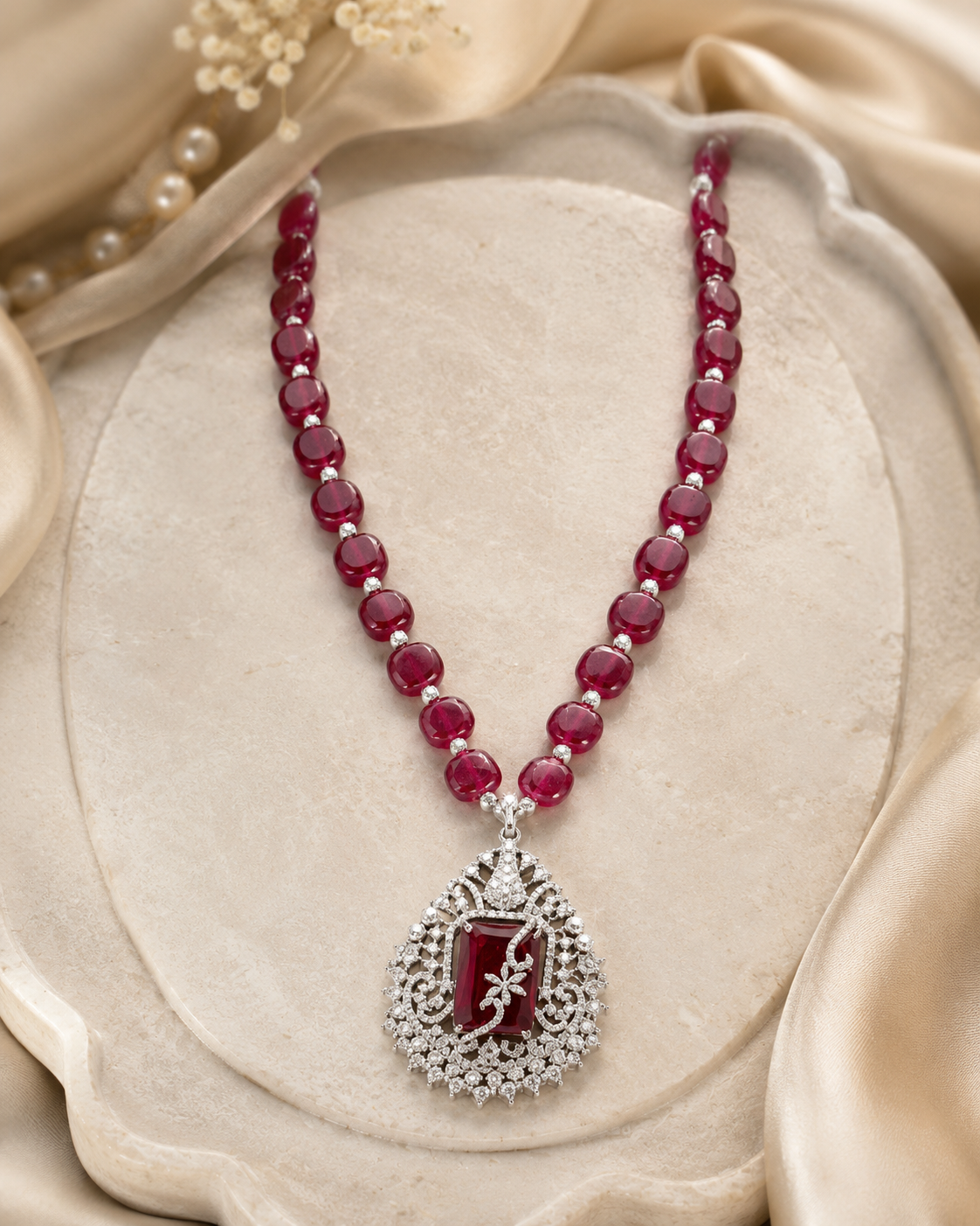 Ruby Royale Pendant Set - Image 3