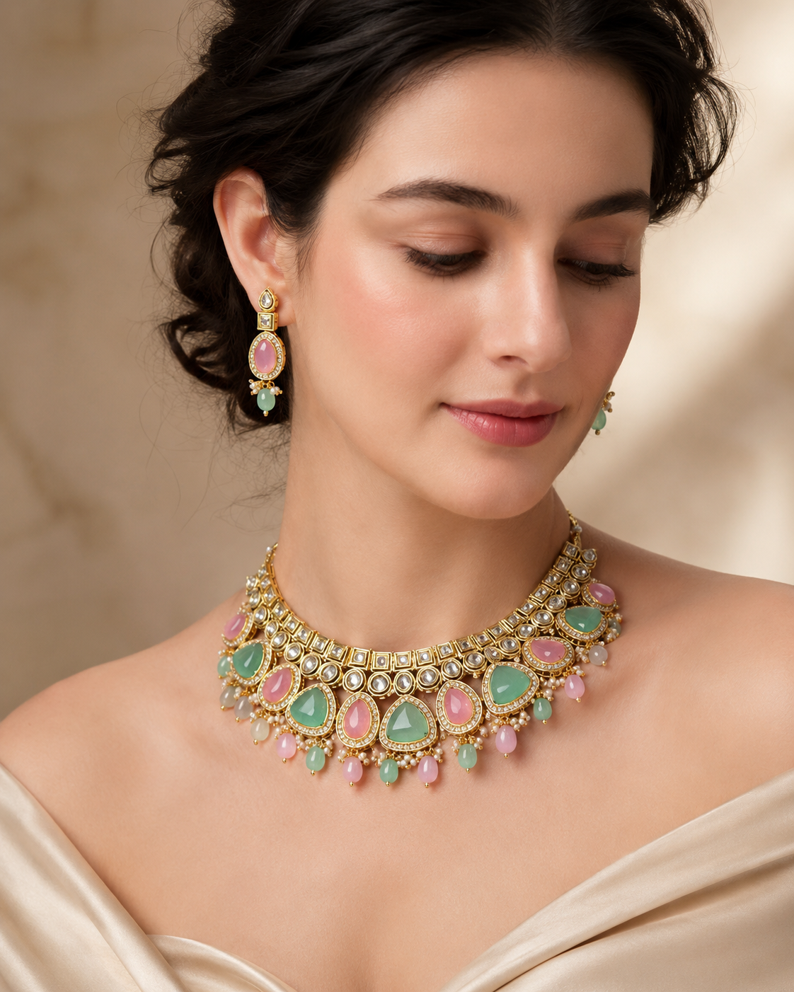 Pastel Royale Kundan Choker Set